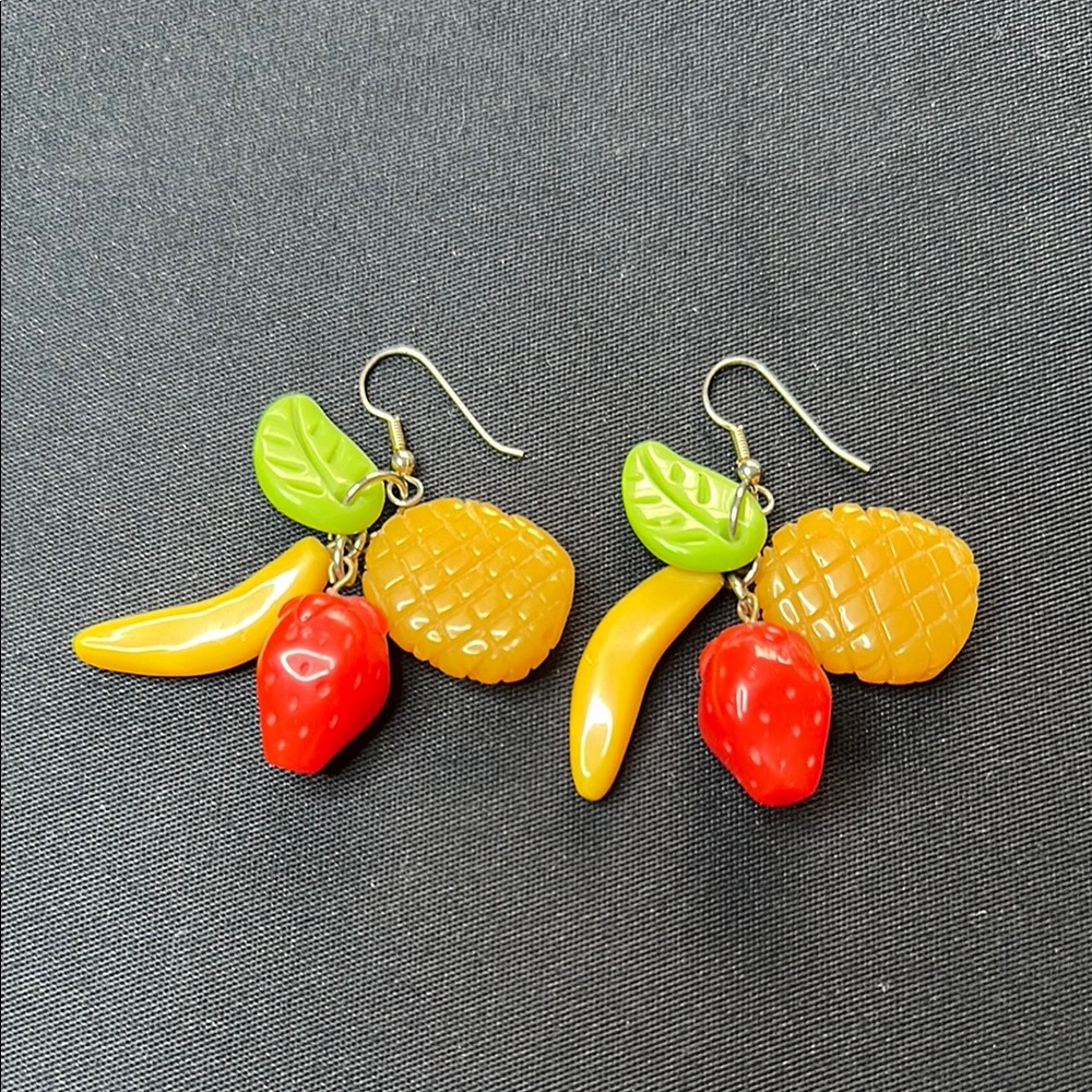 Fruit-Themed vintage earrings